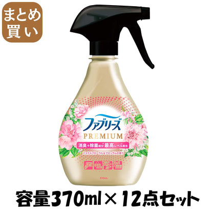 【まとめ買い】ファブリーズＷ除菌＋消臭　プレミアム　パステルフローラル＆ブロッサムの香り　本体 容量370ML×12点セットＰ＆Ｇ