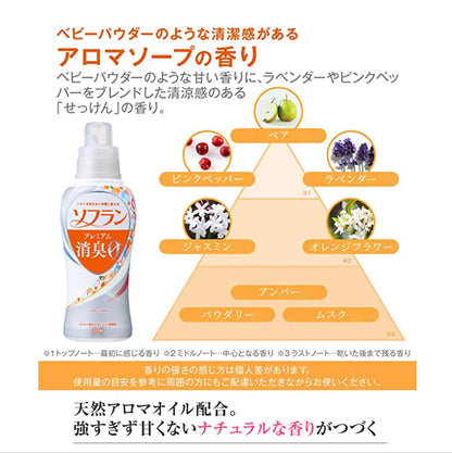 【まとめ買い】ソフラン　プレミアム消臭　アロマソ－プの香り　４Ｌ 容量4000ML×3点セット ライオンハイジーン