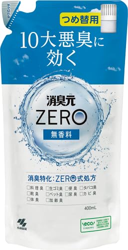 【まとめ買い】消臭元ＺＥＲＯ　つめ替え用　無香料 容量400ML×12点セット 小林製薬 芳香剤・部屋用