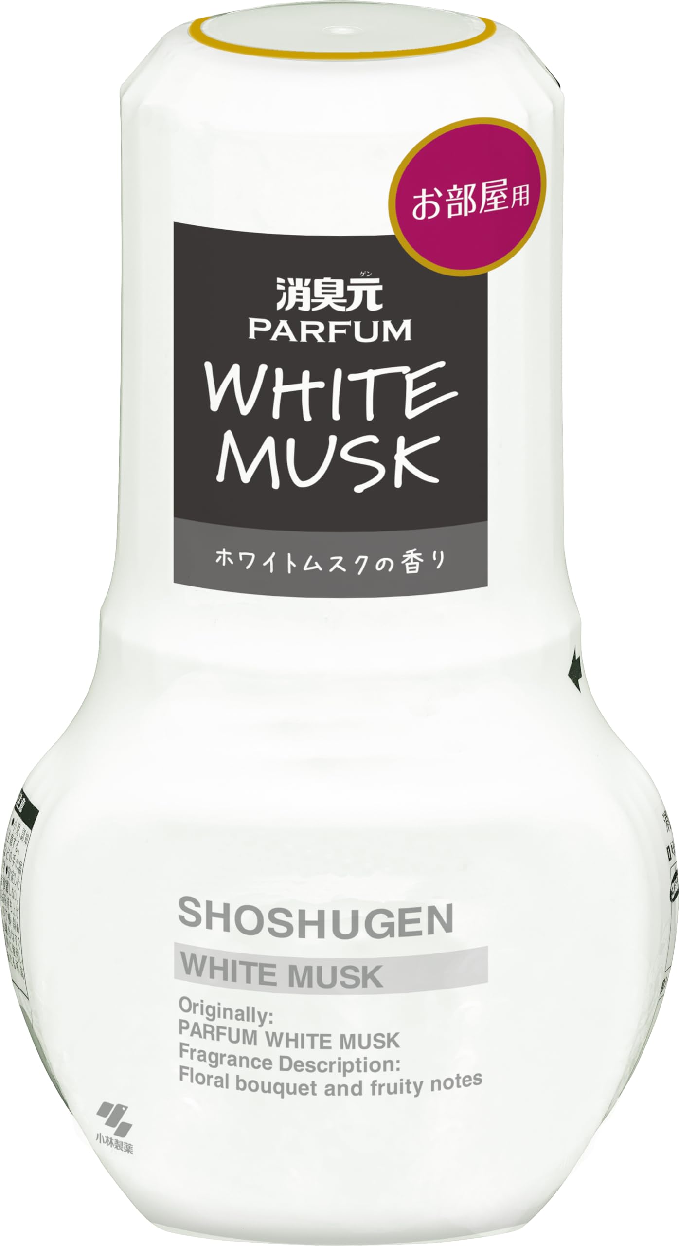 【まとめ買い】お部屋の消臭元パルファムホワイトムスク 容量400ML×16点セット 小林製薬 芳香剤・部屋用