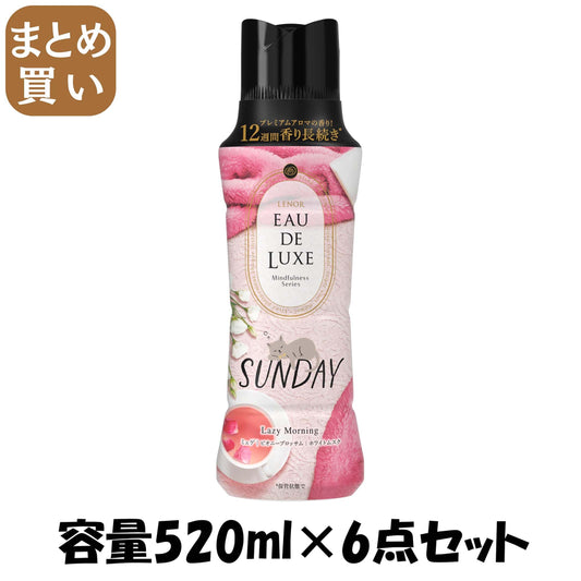 【まとめ買い】レノアオードリュクスマインドフルネスシリーズアロマジュエルサンデー本体 容量520ML×6点セット Ｐ＆Ｇ