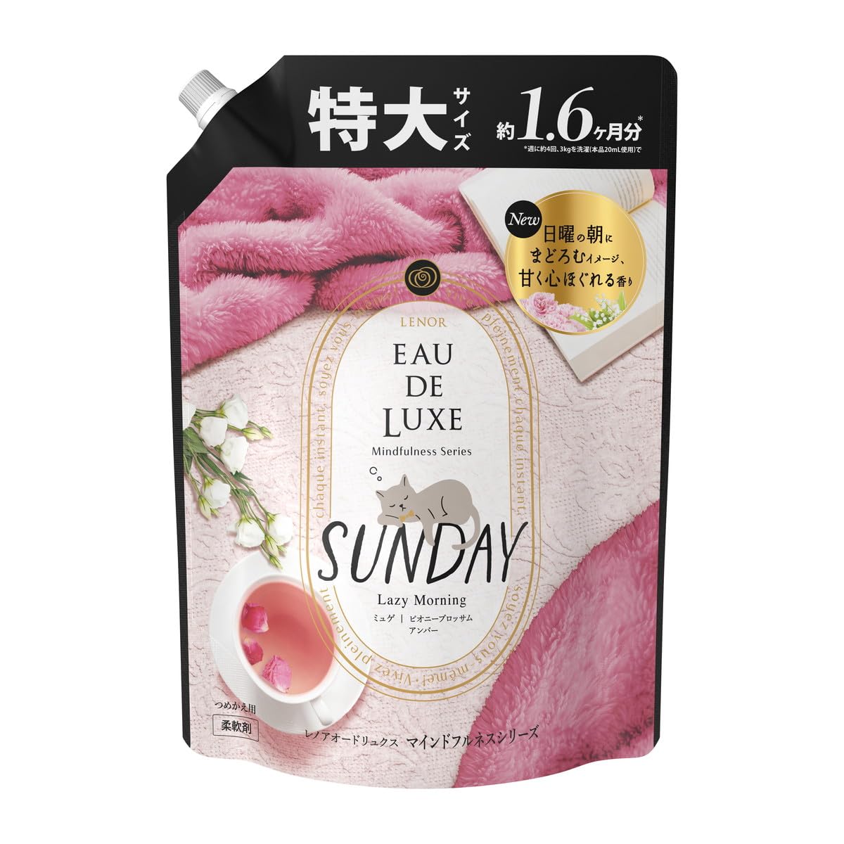 【まとめ買い】レノアオードリュクスマインドフルネスシリーズサンデーつめかえ用特大サイズ 容量600ML×6点セット Ｐ＆Ｇ
