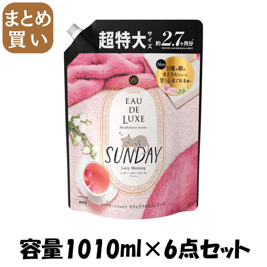 【まとめ買い】レノアオードリュクスマインドフルネスシリーズサンデーつめかえ用超特大サイズ 容量1010ML×6点セット Ｐ＆Ｇ