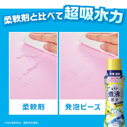 【まとめ買い】レノア煮沸レベル消臭抗菌ビーズ　黄ばみブロッカー　シトラスホワイトの香り本体 容量420ML×6点セット Ｐ＆Ｇ