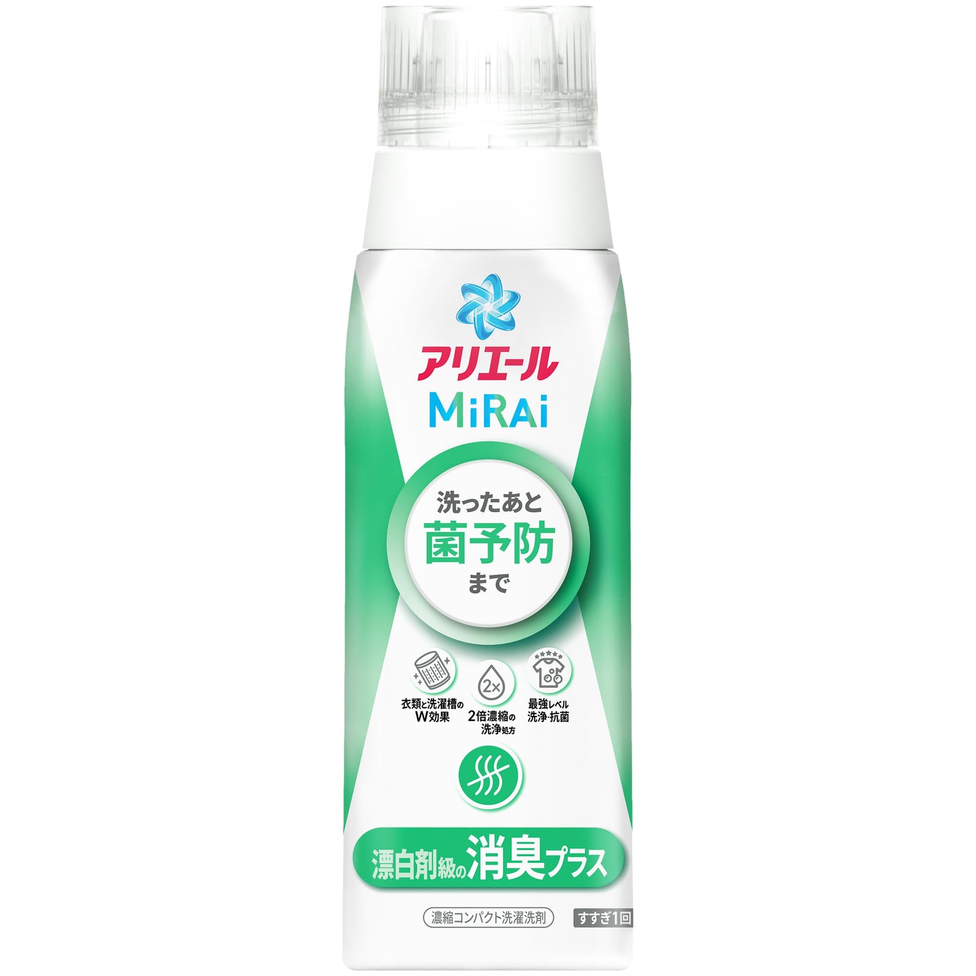 【まとめ買い】アリエールミライ　消臭プラス　本体 容量340G×12点セット Ｐ＆Ｇ 衣料用洗剤