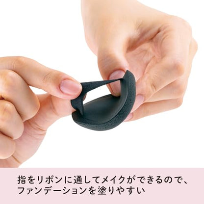 【まとめ買い】ファンデーションが染みこみにくいパフ（クッションファンデ用）ＢＫ 容量1ｺ×6点セット 貝印 メイク