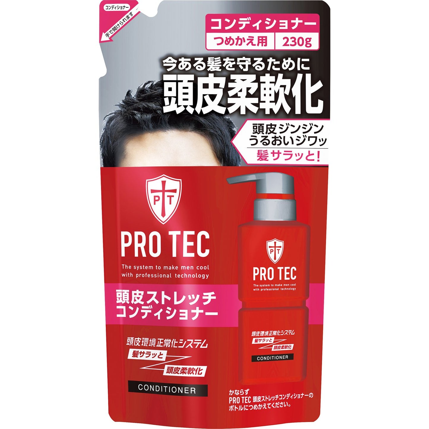 【まとめ買い】ＰＲＯ　ＴＥＣ　頭皮ストレッチコンディショナー　詰替用　２３０ｇ 容量230G×20点セット コンディショナー・リンス