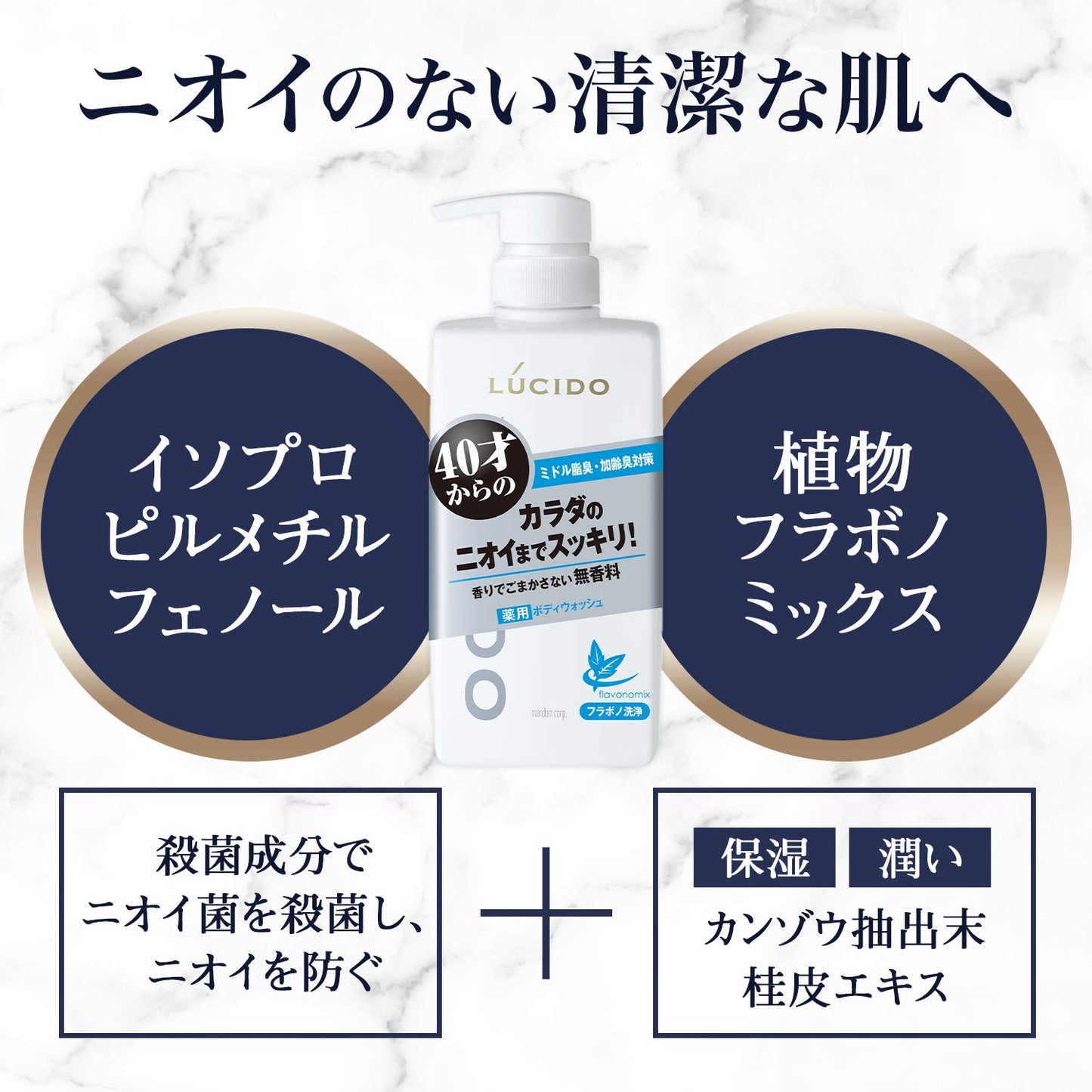 【まとめ買い】ルシード　薬用デオドラントボディウォッシュ　（医薬部外品） 容量450ML×12点セット マンダム ボディソープ