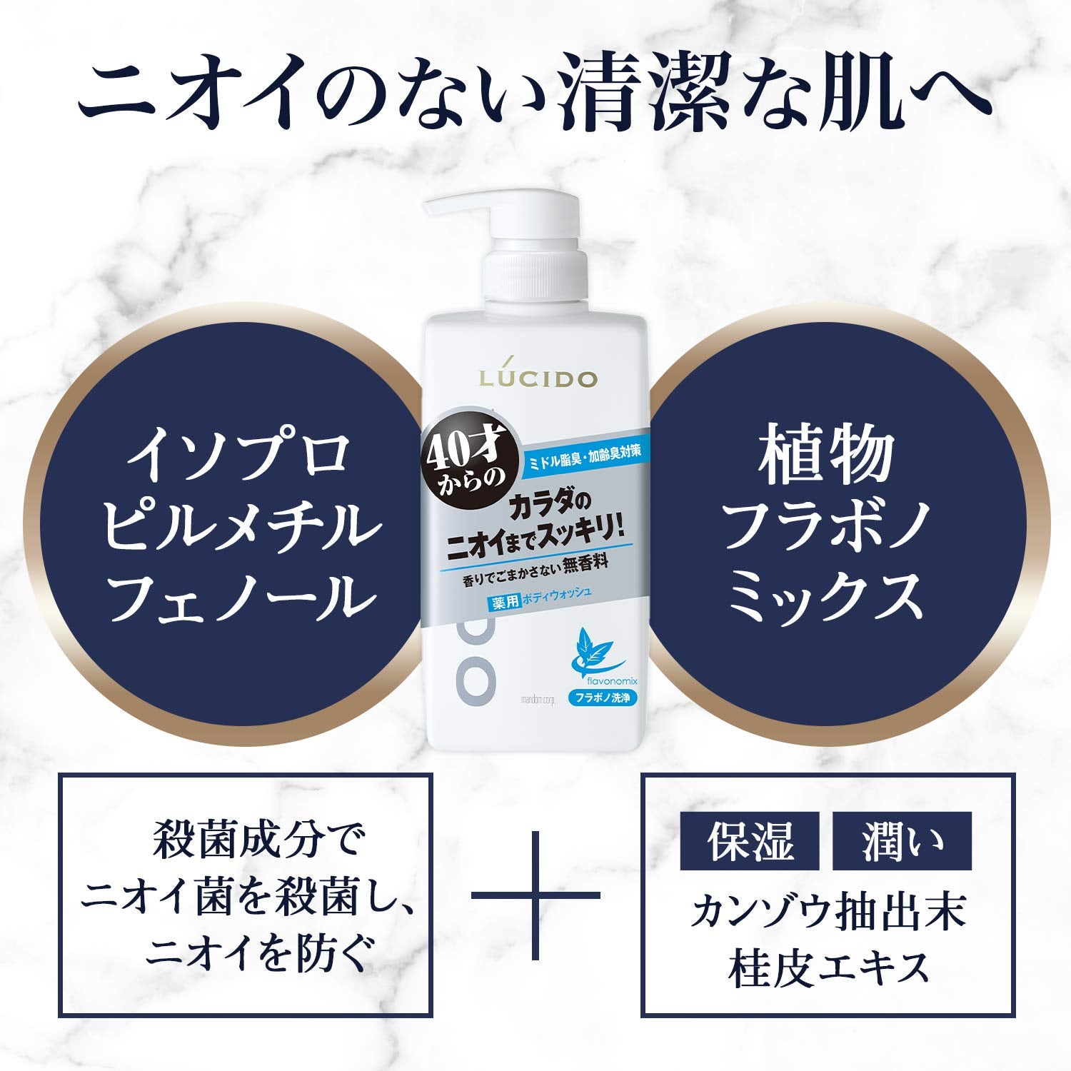 【まとめ買い】ルシード　薬用デオドラントボディウォッシュ　（医薬部外品） 容量450ML×12点セット マンダム ボディソープ