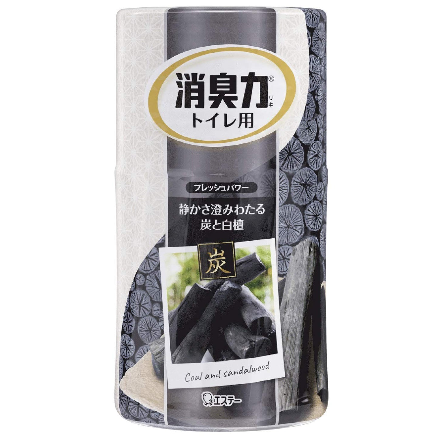 【まとめ買い】消臭力トイレ用　炭と白檀の香り 容量400ML×18点セット エステー 芳香剤・トイレ用
