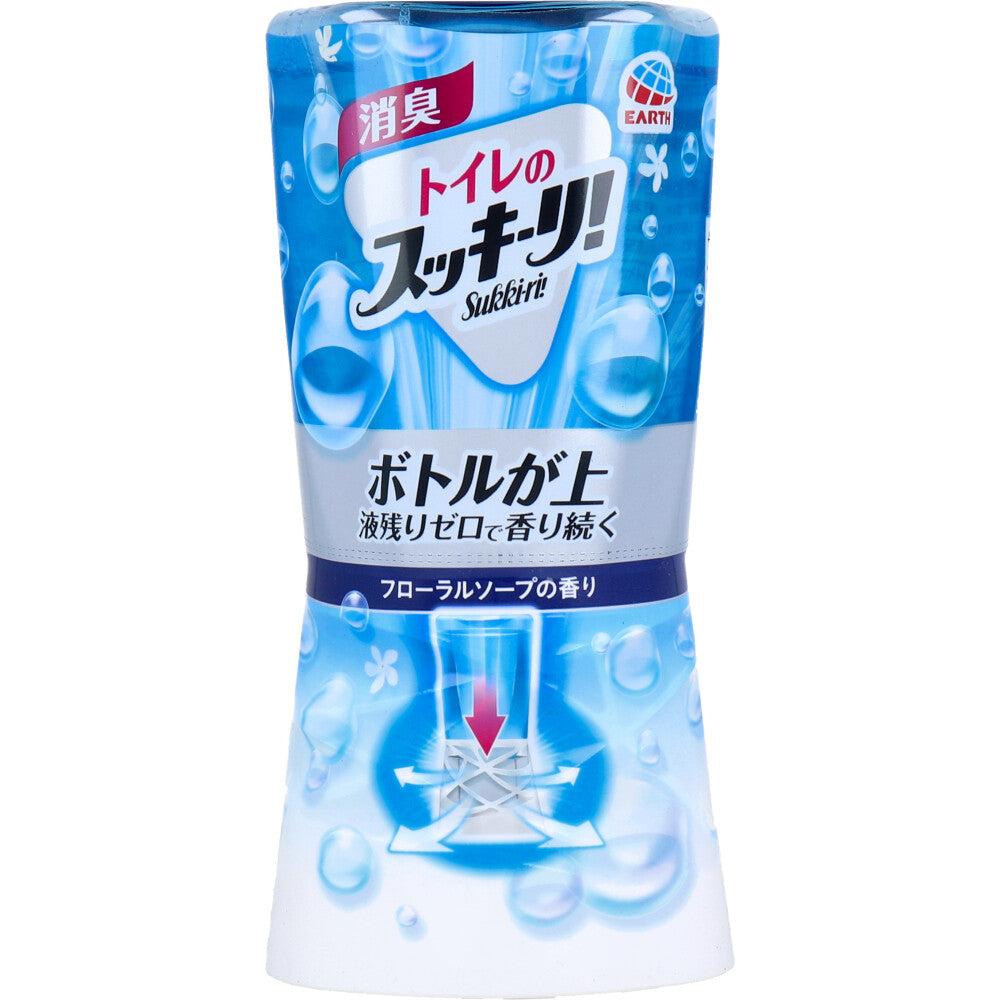 【まとめ買い】トイレのスッキーリ！　Sukki‐ri！　フローラルソープの香り 容量400ML×16点セット アース製薬 芳香剤・トイレ用