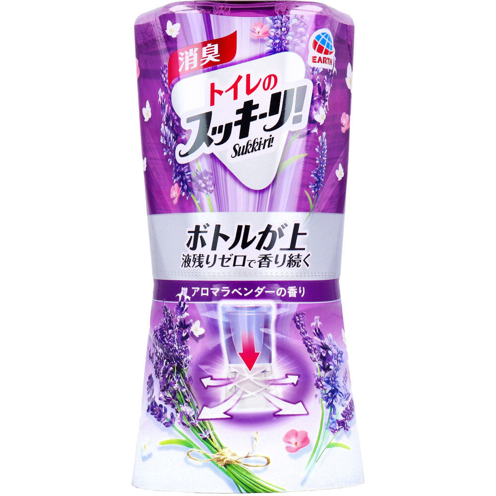 【まとめ買い】トイレのスッキーリ！　Sukki‐ri！　アロマラベンダーの香り 容量400ML×16点セット アース製薬 芳香剤・トイレ用