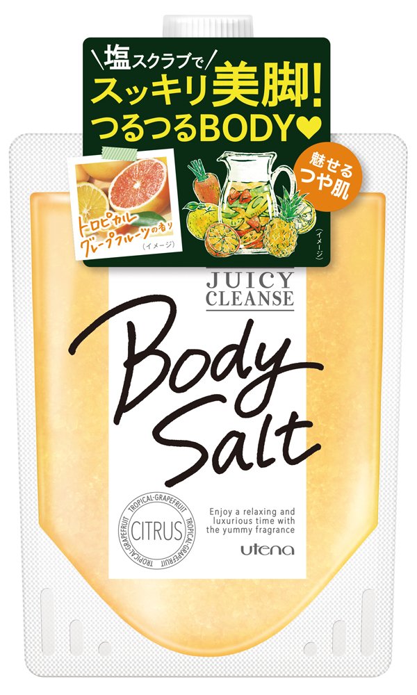 【まとめ買い】ジューシィクレンズ　ボディソルト　シトラス 容量300G×24点セット ウテナ ボディクリーム・ローション