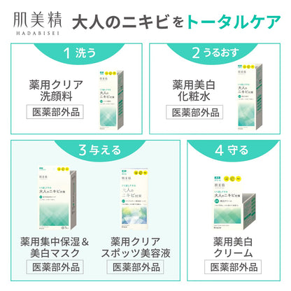 【まとめ買い】肌美精　大人のニキビ対策　薬用集中保湿＆美白マスク(医薬部外品) 容量7ﾏｲ×24点セットクラシエ 化粧品