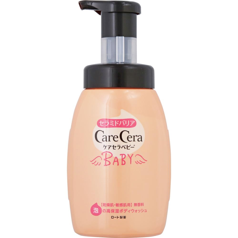 【まとめ買い】ケアセラベビー　泡の高保湿ボディウォッシュ 容量450ML×15点セット ロート製薬 ベビー用品