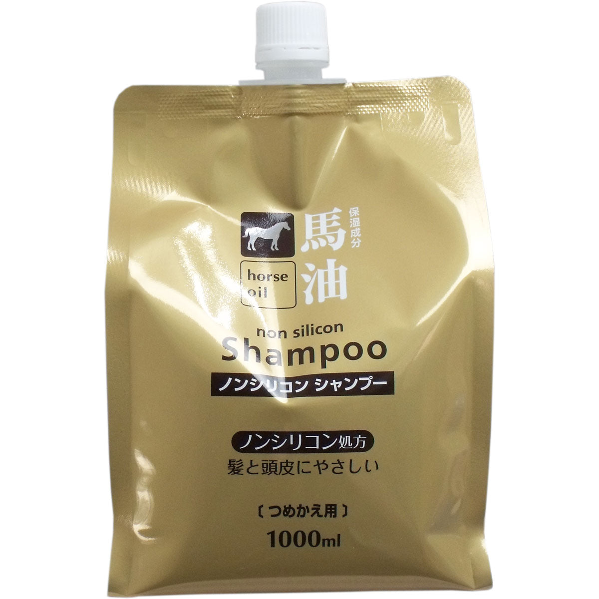 【まとめ買い】馬油シャンプー詰替１０００ｍｌ 容量1000ML×10点セット コスメステーション シャンプー