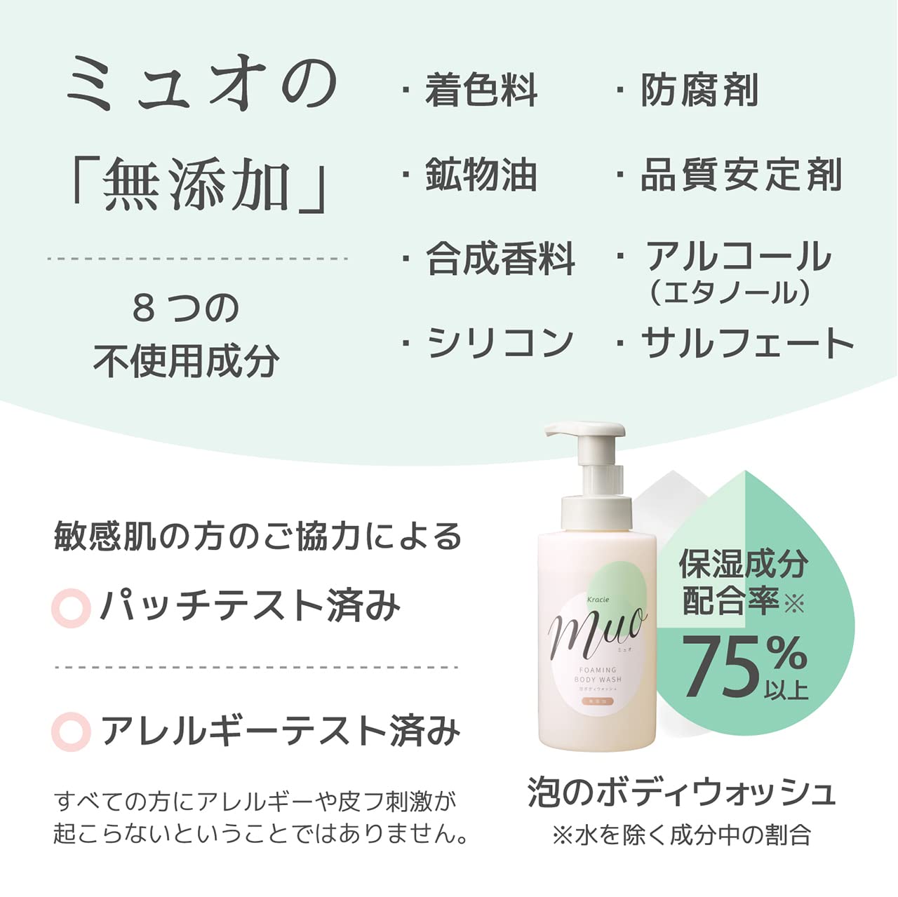 【まとめ買い】ミュオ　泡のボディソープ　ポンプ 容量480ML×12点セット クラシエ ボディソープ