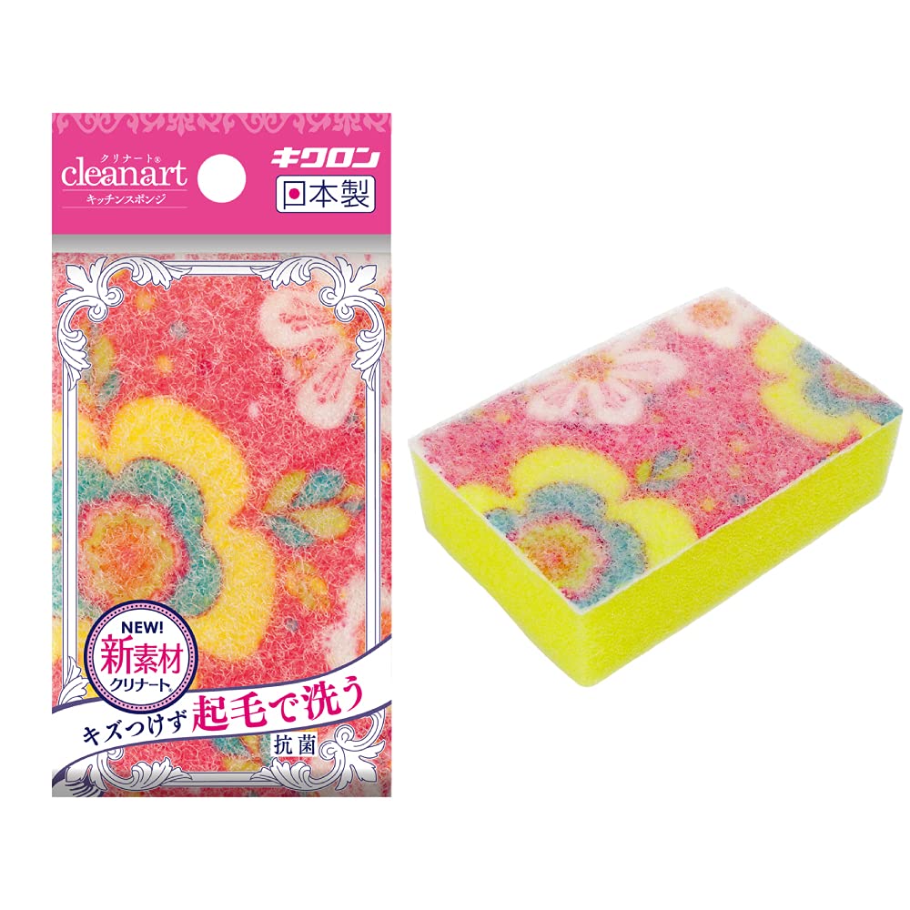 【まとめ買い】キクロン　クリナートスポンジ　フラワー　Ｐ 容量1ｺ×10点セット キクロン たわし・ふきん