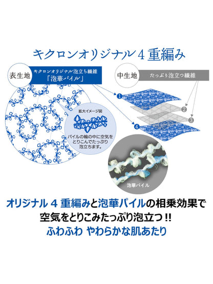 【まとめ買い】キクロン　あわまみれボデイタオル泡華　Ｂ 容量1ﾏｲ×10点セット キクロン ボディタオル・スポンジ