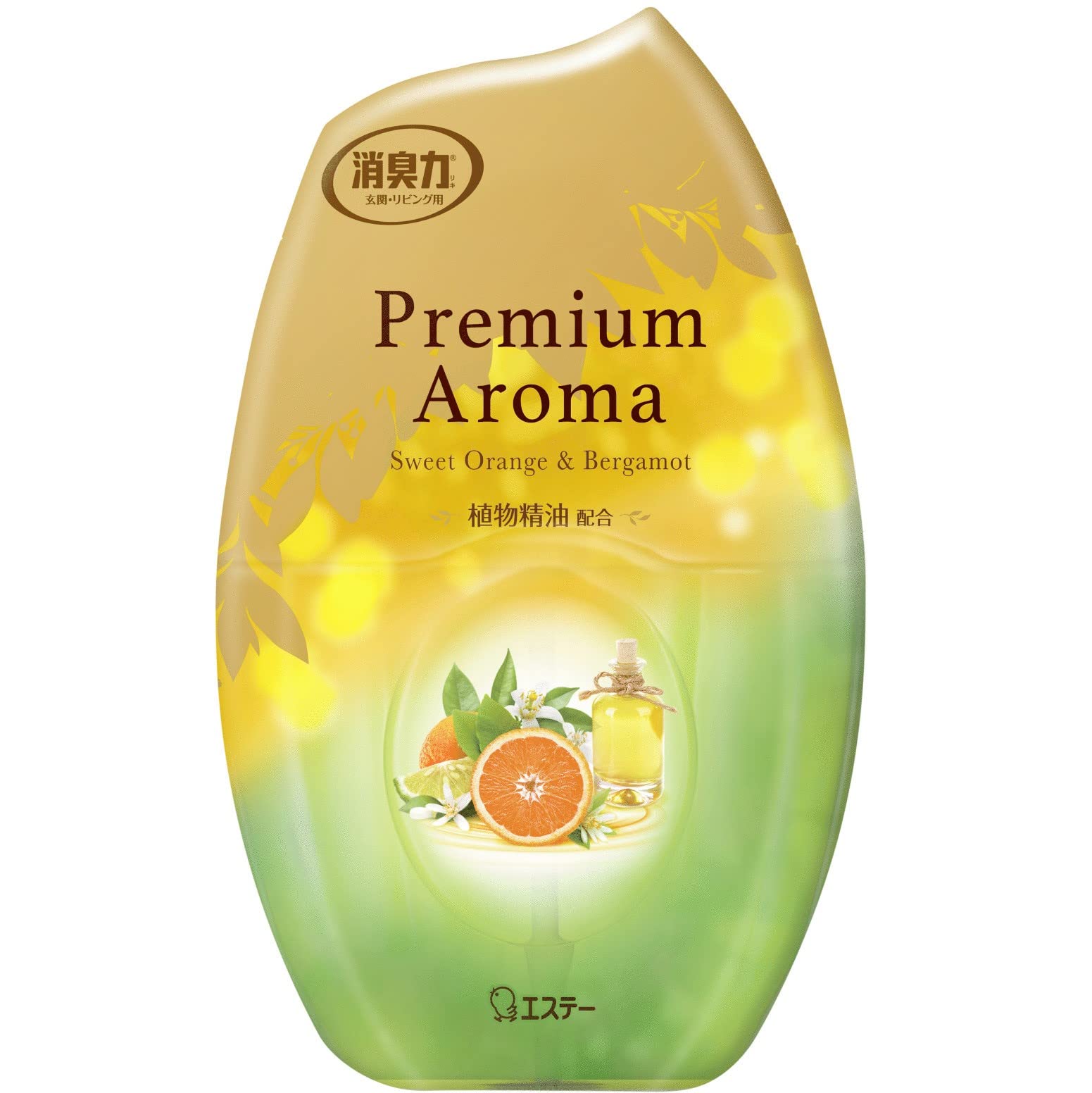 【まとめ買い】玄関・リビング用消臭力　Premium　Aroma　スィートオレンジ＆ベルガモット 容量400ML×18点セット芳香剤・部屋用