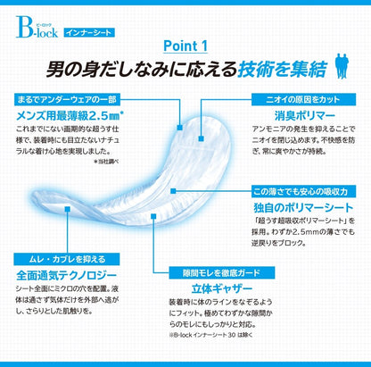 【まとめ買い】ネピアＢ－ｌｏｃｋインナーシート６０ 容量20枚×18点セット 王子ネピア 介護用品