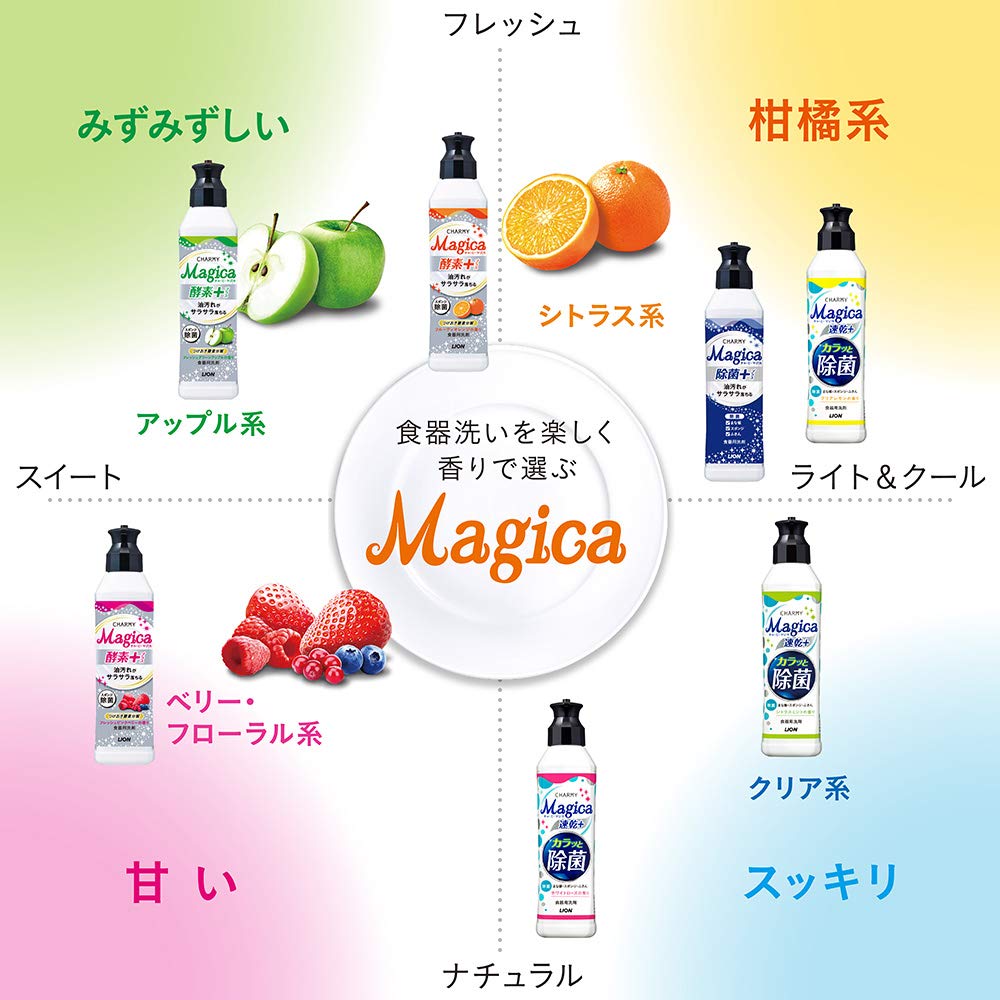 【まとめ買い】ＣＨＡＲＭＹ　Ｍａｇｉｃａ　除菌プラス　本体 容量220ML×24点セット ライオン 食器用洗剤
