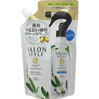 【まとめ買い】サロンＳボタニカルＴＲヘアウォーター替（さらさら） 容量450ML×18点セット コーセーコスメポート 美容液
