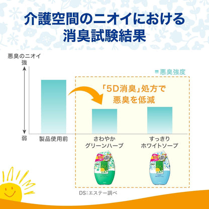 【まとめ買い】エールズ　介護家庭用　消臭力　さわやかグリーンハーブ 容量400ML×18点セット エステー 芳香剤・部屋用