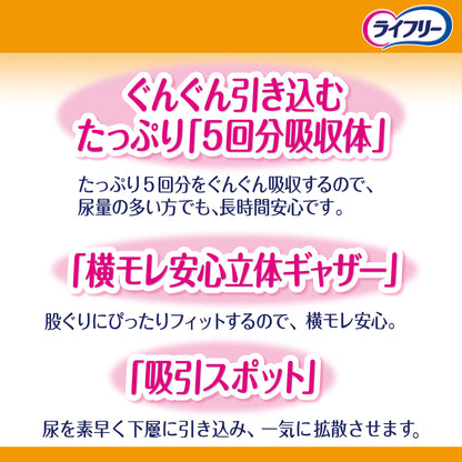 【まとめ買い】ライフリー長時間あんしん尿とりパッド５回３６枚 容量36枚×3点セット 大人用オムツ