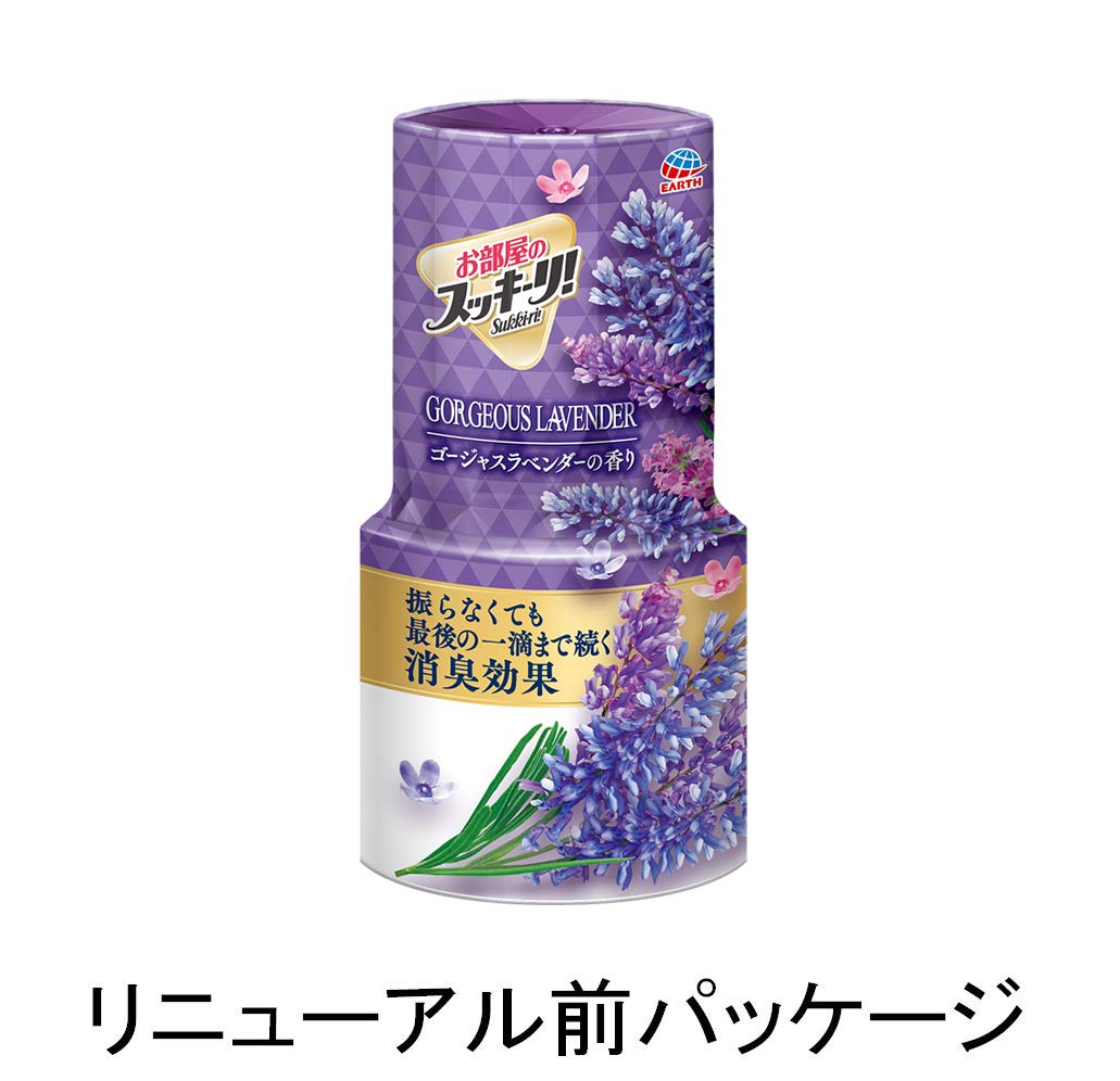 【まとめ買い】お部屋のスッキーリ！ゴージャスラベンダーの香り 容量400ML×16点セット アース製薬 芳香剤・部屋用