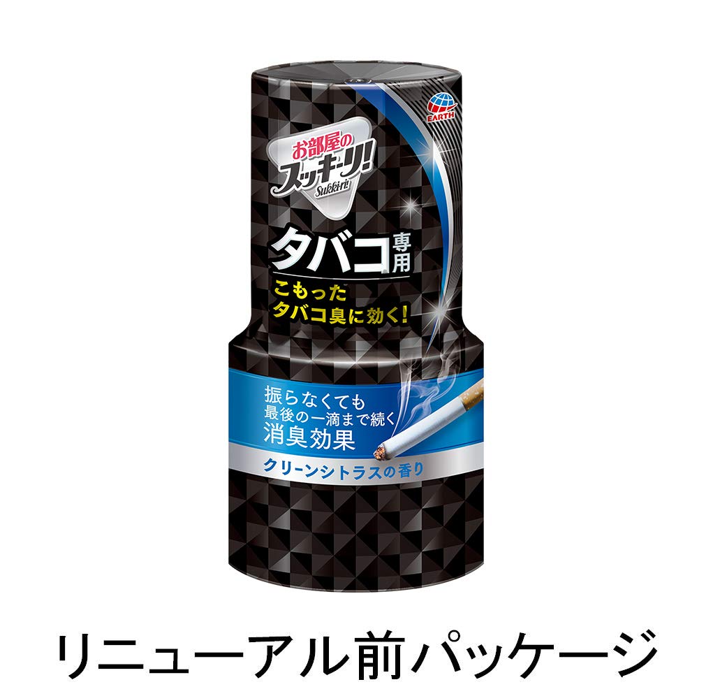 【まとめ買い】お部屋のスッキーリ！タバコ用クリーンシトラスの香り 容量400ML×16点セット アース製薬 芳香剤・部屋用