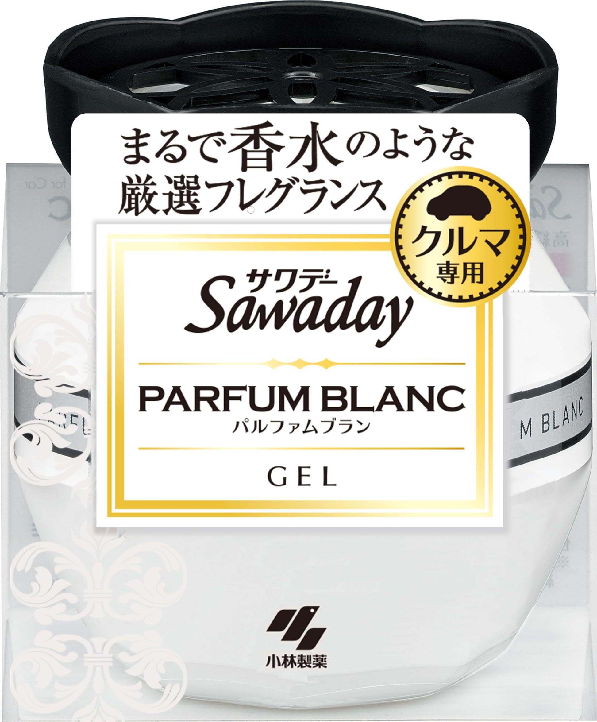 【まとめ買い】ＳＡＷＡＤＡＹクルマ専用ゲル　パルフアムブラン 容量90G×28点セット 小林製薬 芳香剤・車用