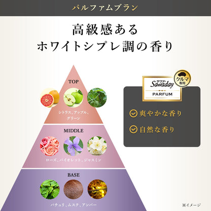 【まとめ買い】ＳＡＷＡＤＡＹクルマ専用ゲル　パルフアムブラン 容量90G×28点セット 小林製薬 芳香剤・車用