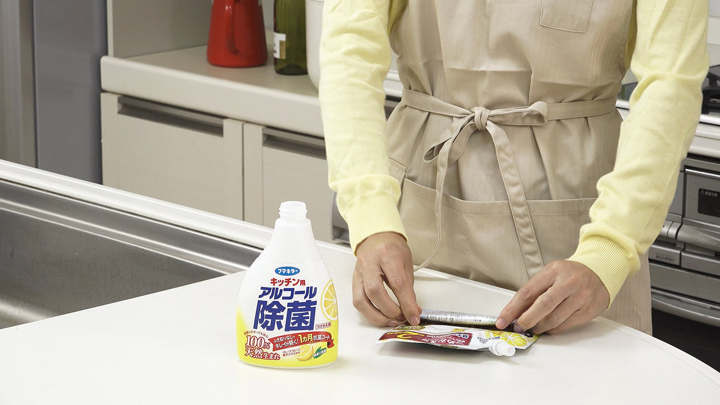 【まとめ買い】キッチン用アルコール除菌スプレーつめかえ７２０ＭＬ 容量720ML×18点セット フマキラー 食器用漂白
