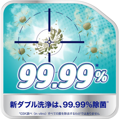 【まとめ買い】新ダブル洗浄　ポリデント　１０８錠 容量108個×24点セット グラクソスミスクライン 入れ歯用