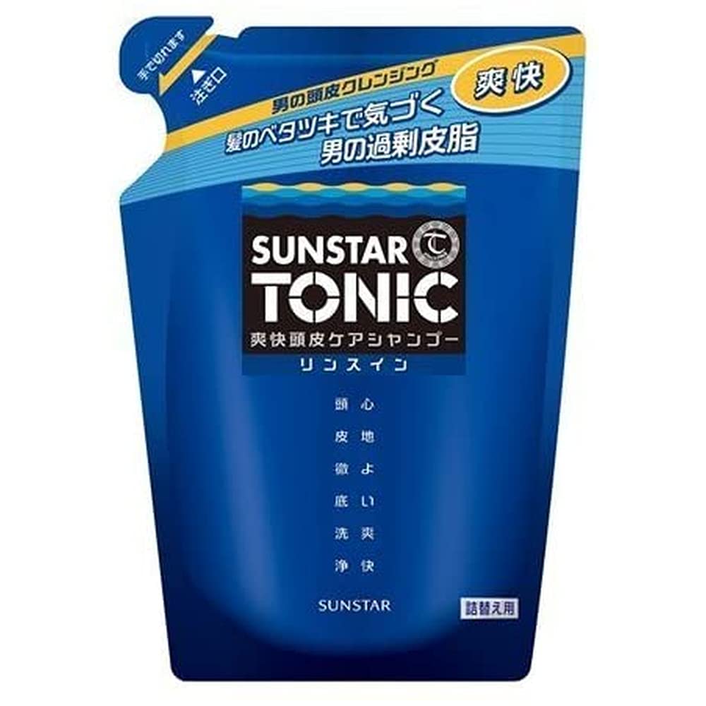 【まとめ買い】サンスタートニック爽快頭皮ケアシャンプーリンスイン詰替え用 容量340ML×20点セット サンスター シャンプー