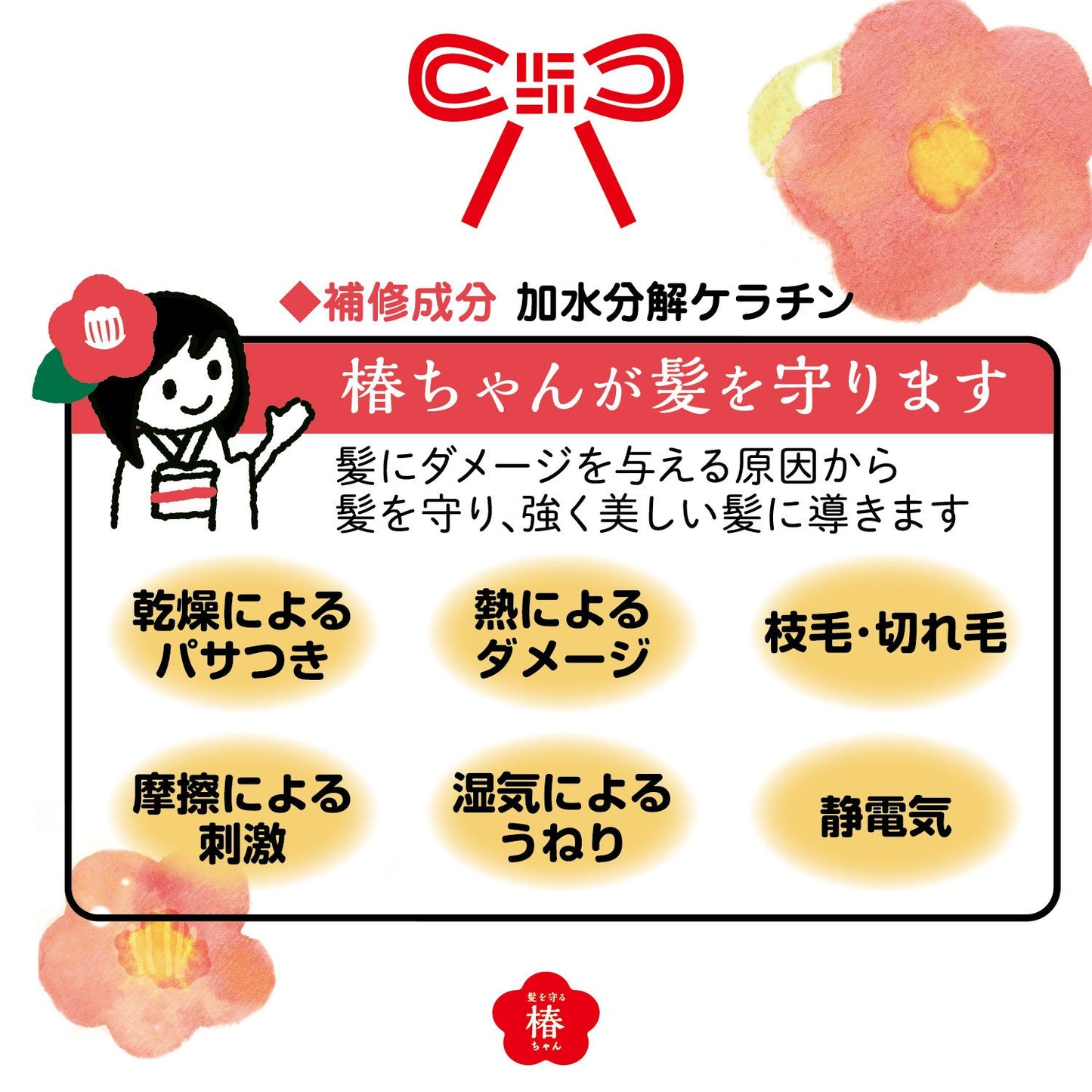 【まとめ買い】髪を守る椿ちゃん　補修ヘアミルク 容量120G×3点セット 柳屋本店 スタイリング