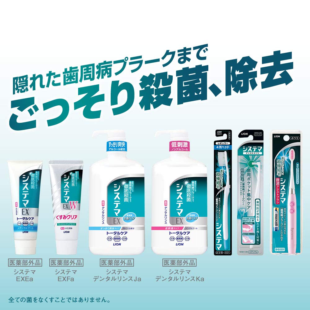 【まとめ買い】システマＥＸデンタルリンス　アルコールタイプ　４５０ｍｌ 容量450ML×12点セット ライオン 歯ブラシ