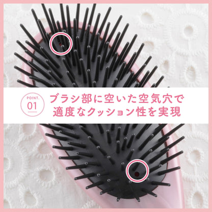 【まとめ買い】ＫＱ３１０９ポリヘアブラシ髪と頭皮に心地よいブラシ 容量1本×6点セット 貝印 ブラシ