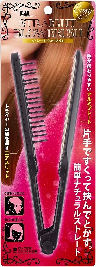 【まとめ買い】ＫＱ３１２５ストレートブローブラシ 容量1本×6点セット 貝印 ブラシ