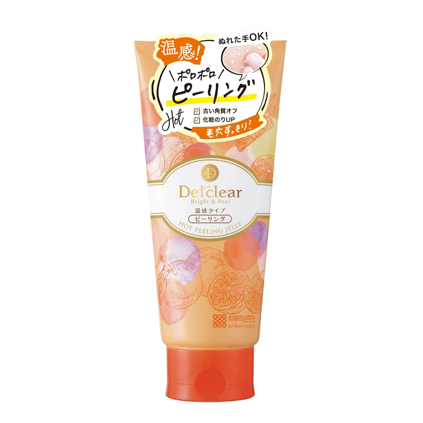 【まとめ買い】ＤＥＴクリア　ブライト＆ピール　ピーリングジェリー＜ホット＞ 容量180G×6点セット 洗顔・クレンジング
