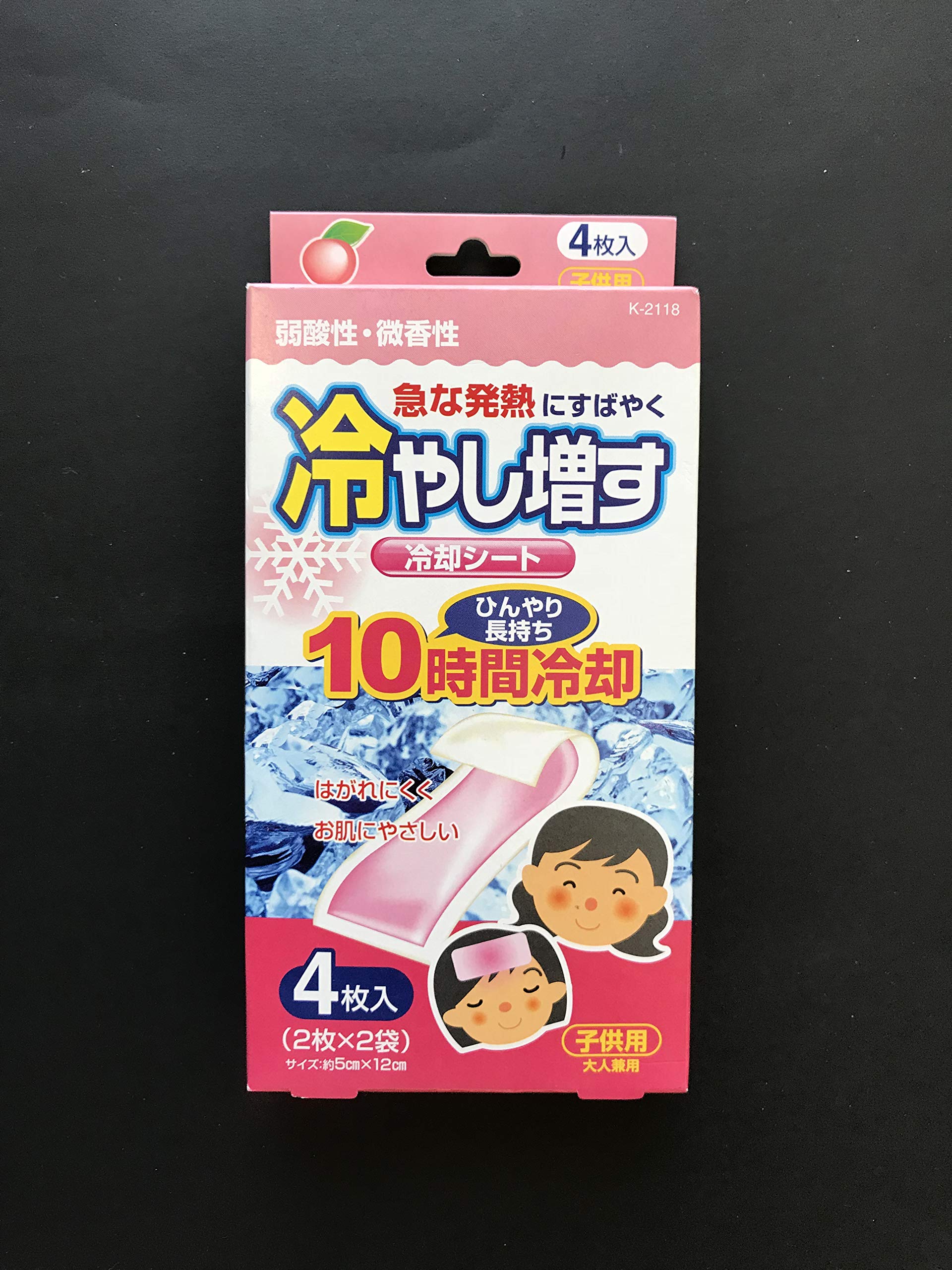 【まとめ買い】冷やし増す　冷却シート４枚入　子供用　ももの香り 容量4枚×10点セット 小久保工業所 衛生用品