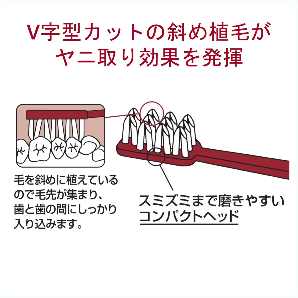 【まとめ買い】ラークブラシ　コンパクトヘッドカタメ 容量1本×6点セット サンスター 歯ブラシ