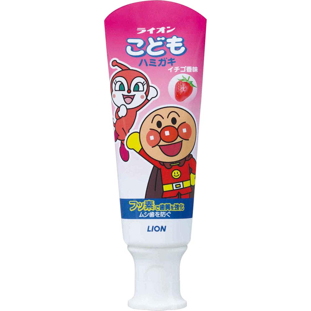 【まとめ買い】ライオンこどもハミガキ　いちご（アンパンマン）40Ｇ 容量40G×10点セット ライオン 歯磨き