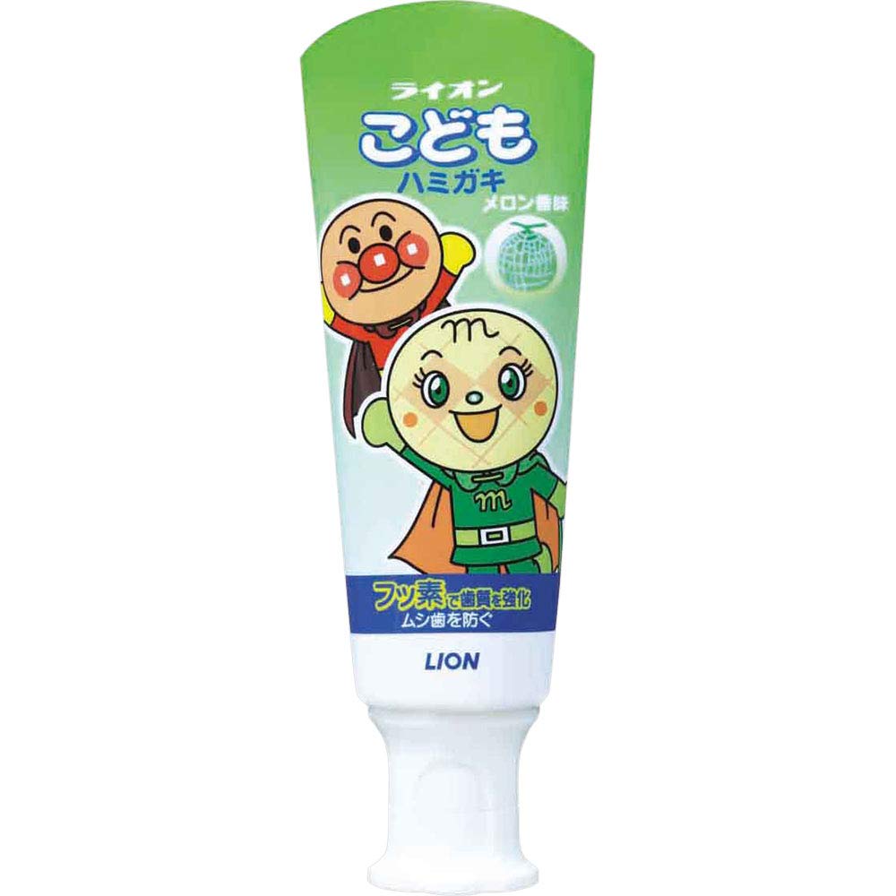 【まとめ買い】ライオンこどもハミガキ　メロン（アンパンマン）40Ｇ容量40G×10点セット ライオン 歯磨き