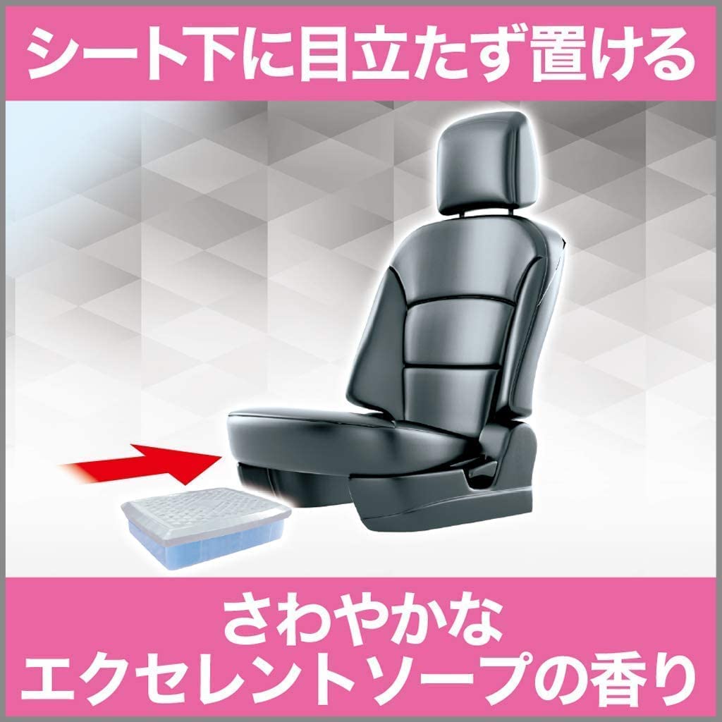 【まとめ買い】クルマの消臭力　シート下専用　エクセレントソープ 容量300G×20点セット エステー 芳香剤・車用