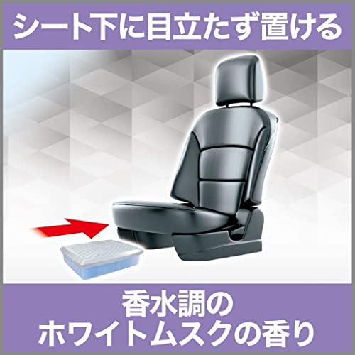 【まとめ買い】クルマの消臭力　シート下専用　ホワイトムスク 容量300G×20点セット エステー 芳香剤・車用
