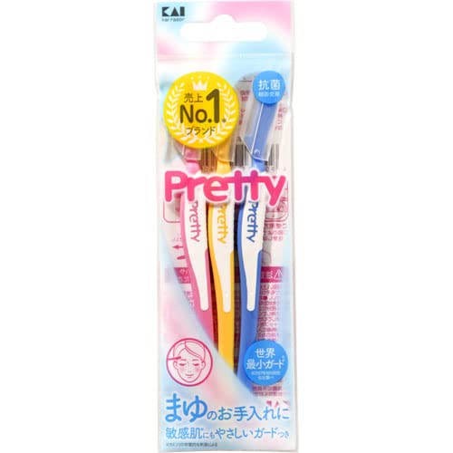 【まとめ買い】プリティ　マユソリＬ　３Ｐ 容量3本×10点セット 貝印 女性用カミソリ