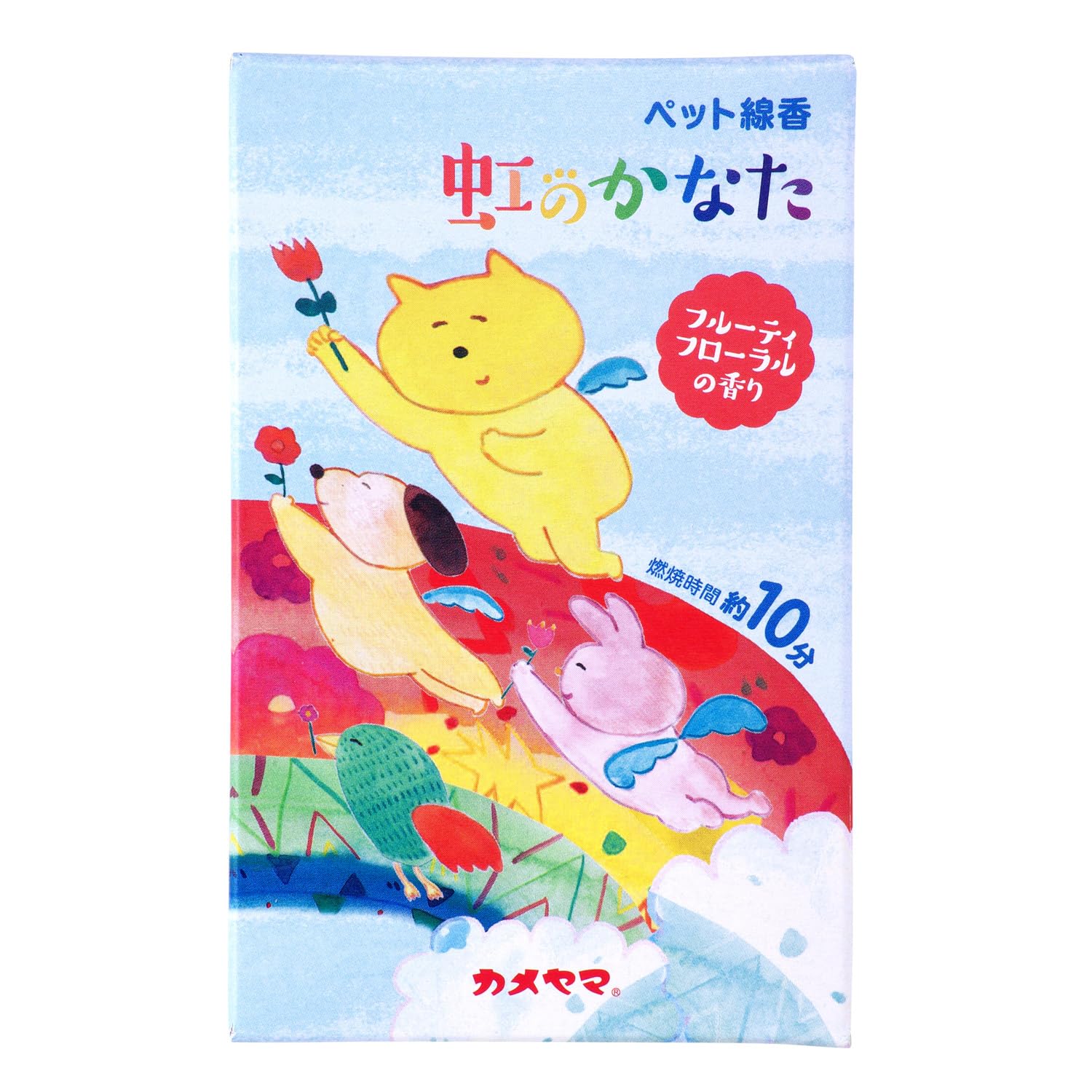 【まとめ買い】ペット線香虹のかなたフルーティフローラルの香り 容量63G×6点セット カメヤマ お線香