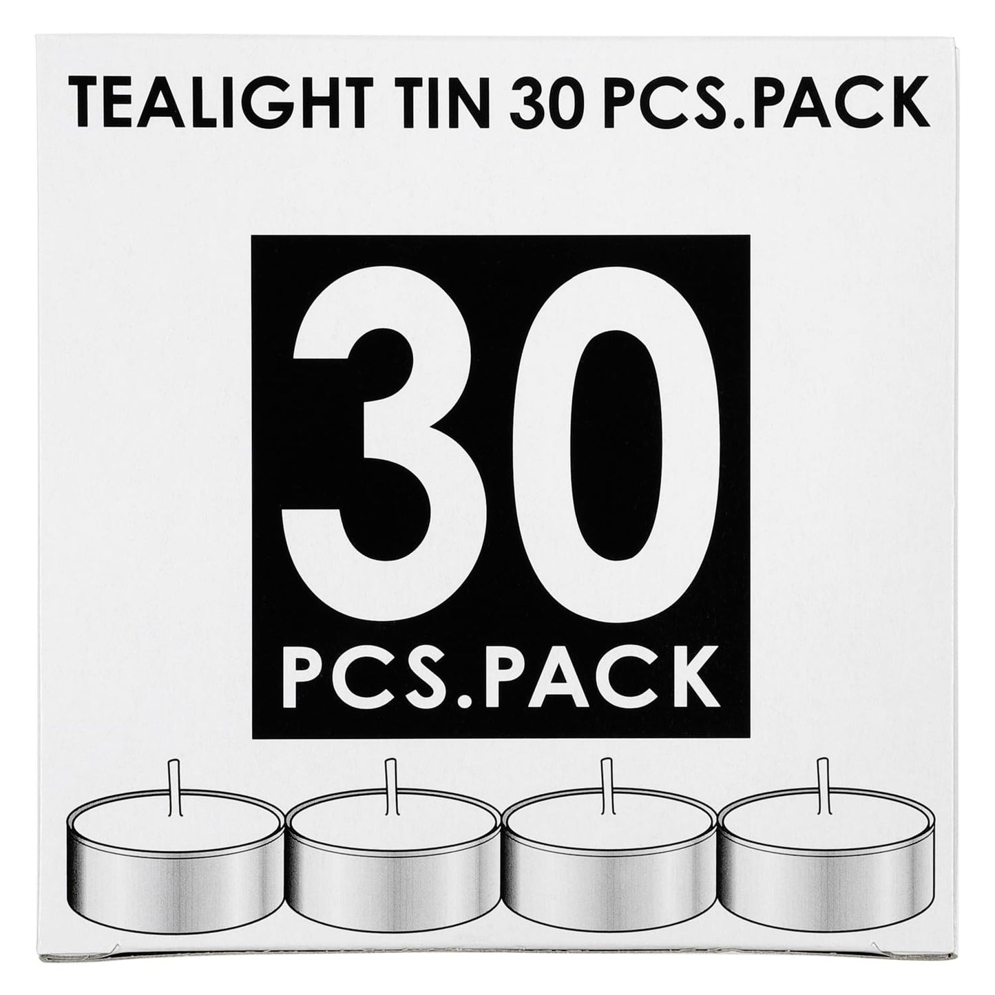 【まとめ買い】ティーライトティン３０個入 容量460G×24点セット カメヤマ ローソク